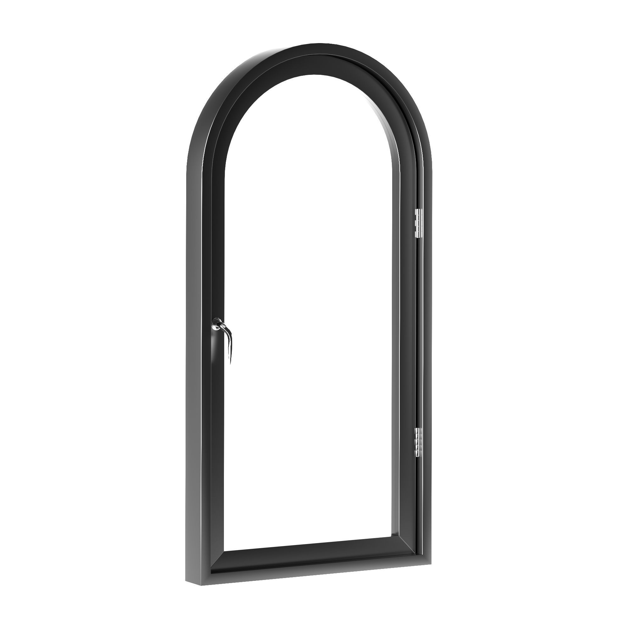 Aluminum Arch Windows 3D model_1