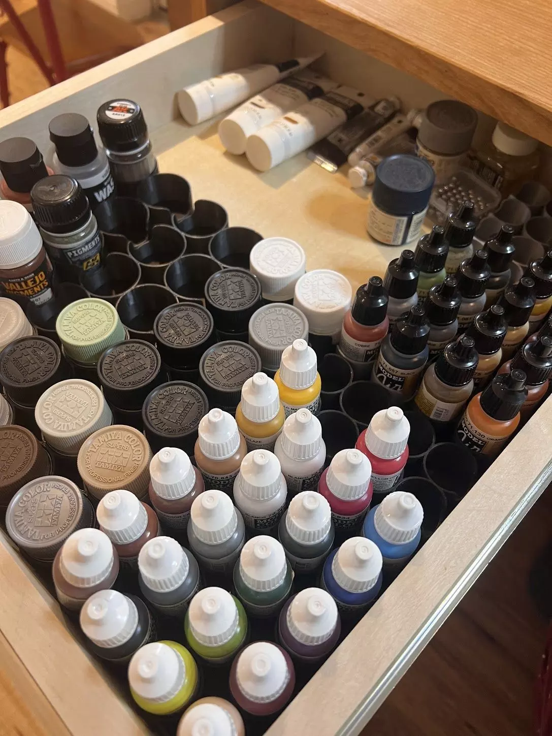 Miniature Paint Holders and Drawer Organizer 3D print model