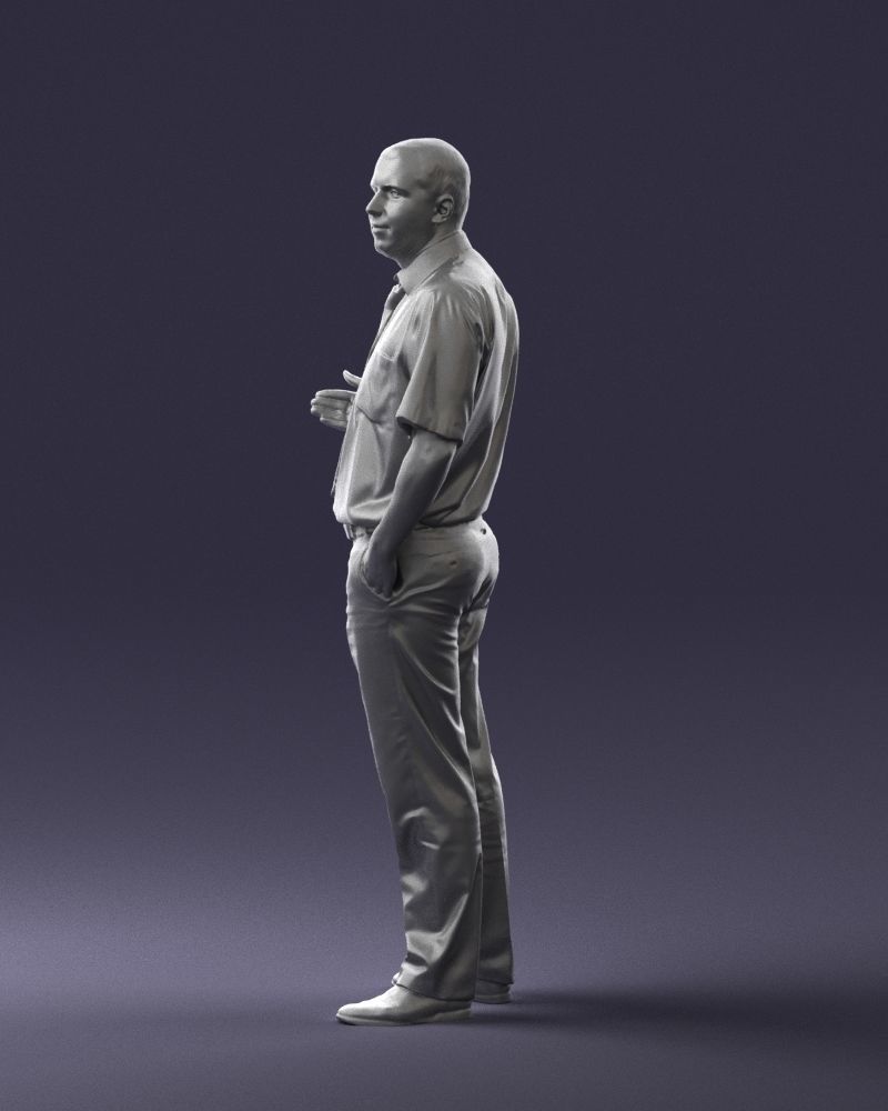 Male consultant in a blue shirt 0245 3DP 3D print model_27