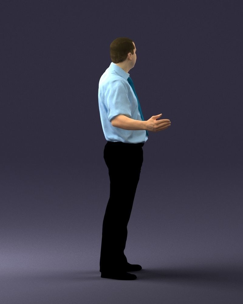 Male consultant in a blue shirt 0245 3DP 3D print model_14