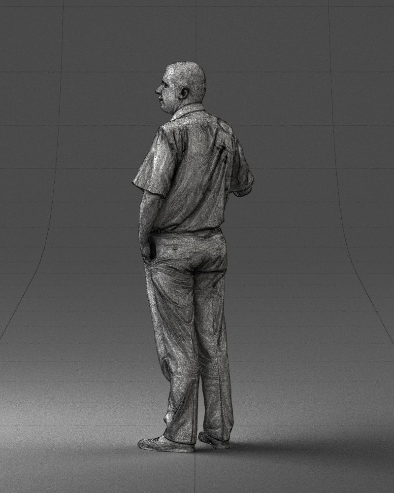 Male consultant in a blue shirt 0245 3DP 3D print model_25