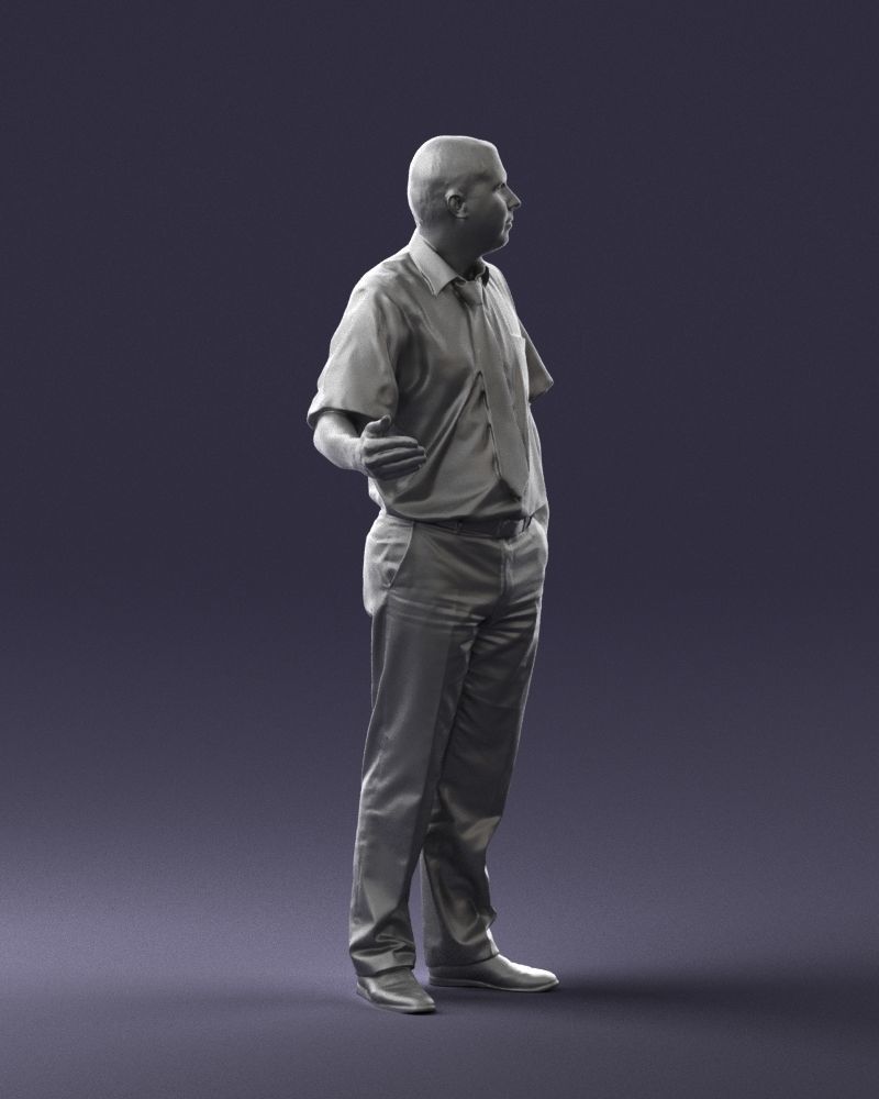 Male consultant in a blue shirt 0245 3DP 3D print model_12