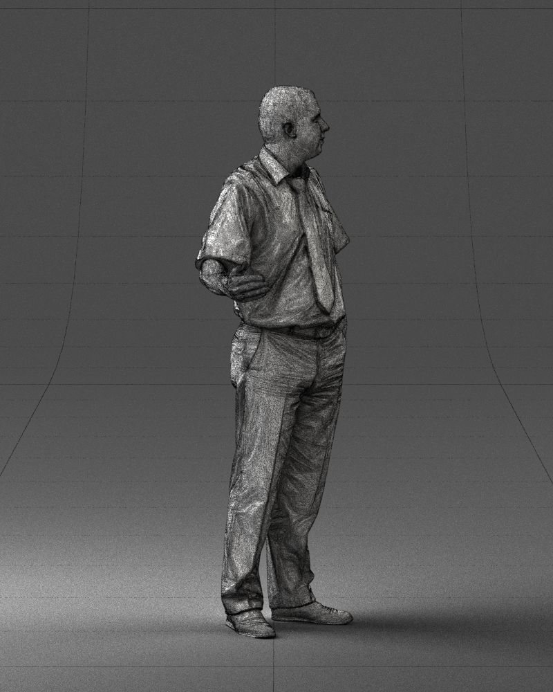 Male consultant in a blue shirt 0245 3DP 3D print model_13