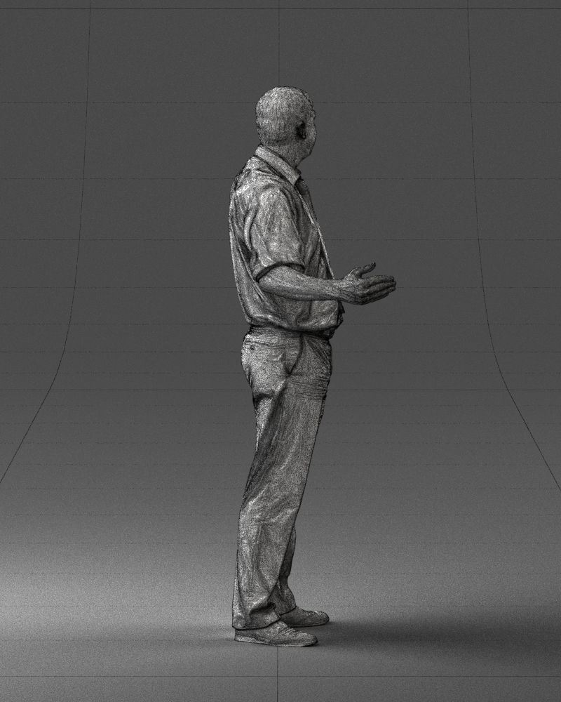 Male consultant in a blue shirt 0245 3DP 3D print model_16