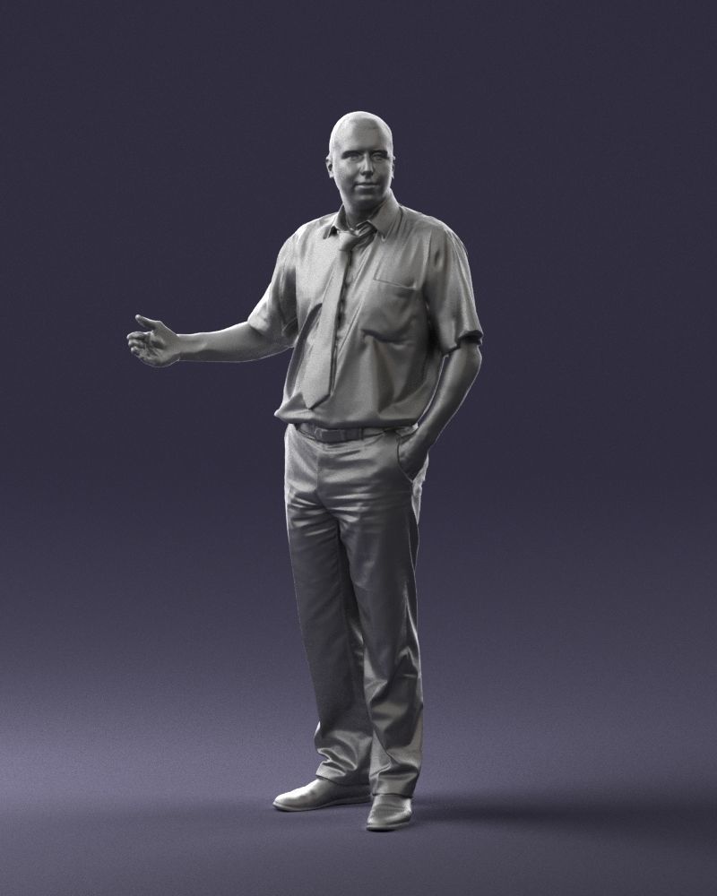 Male consultant in a blue shirt 0245 3DP 3D print model_4