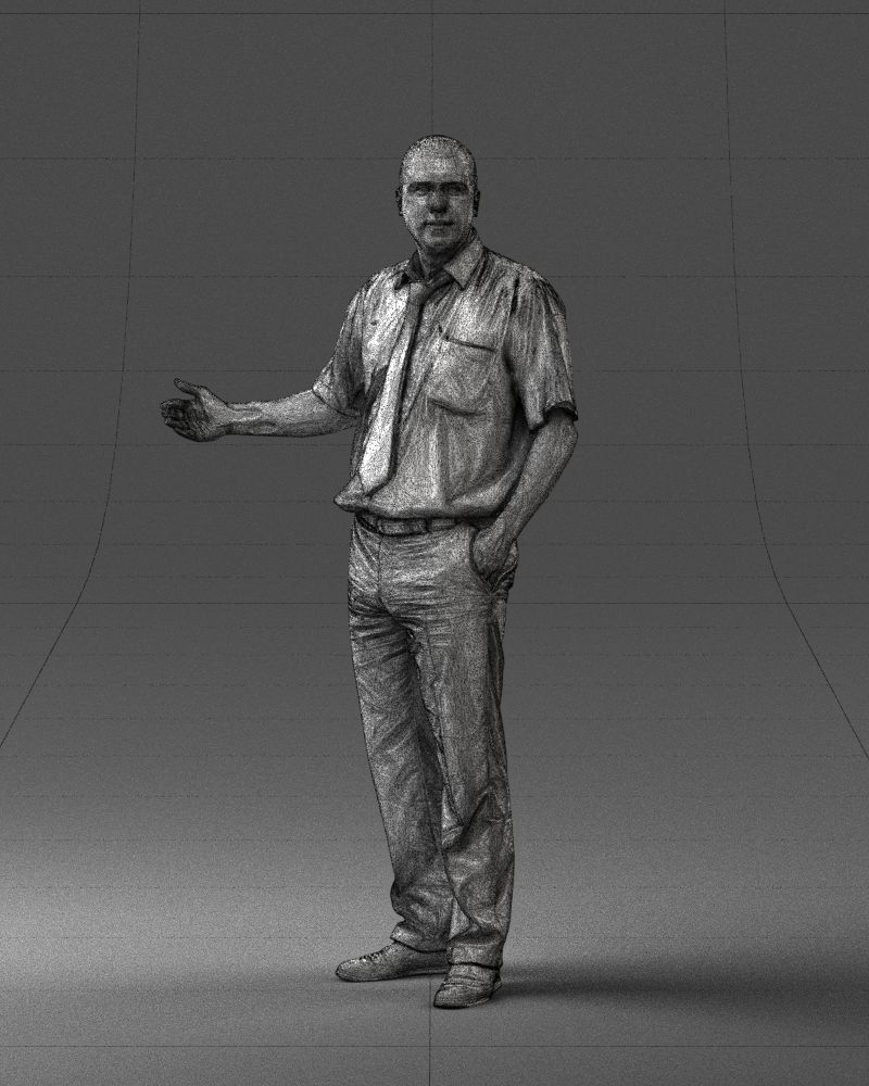 Male consultant in a blue shirt 0245 3DP 3D print model_37