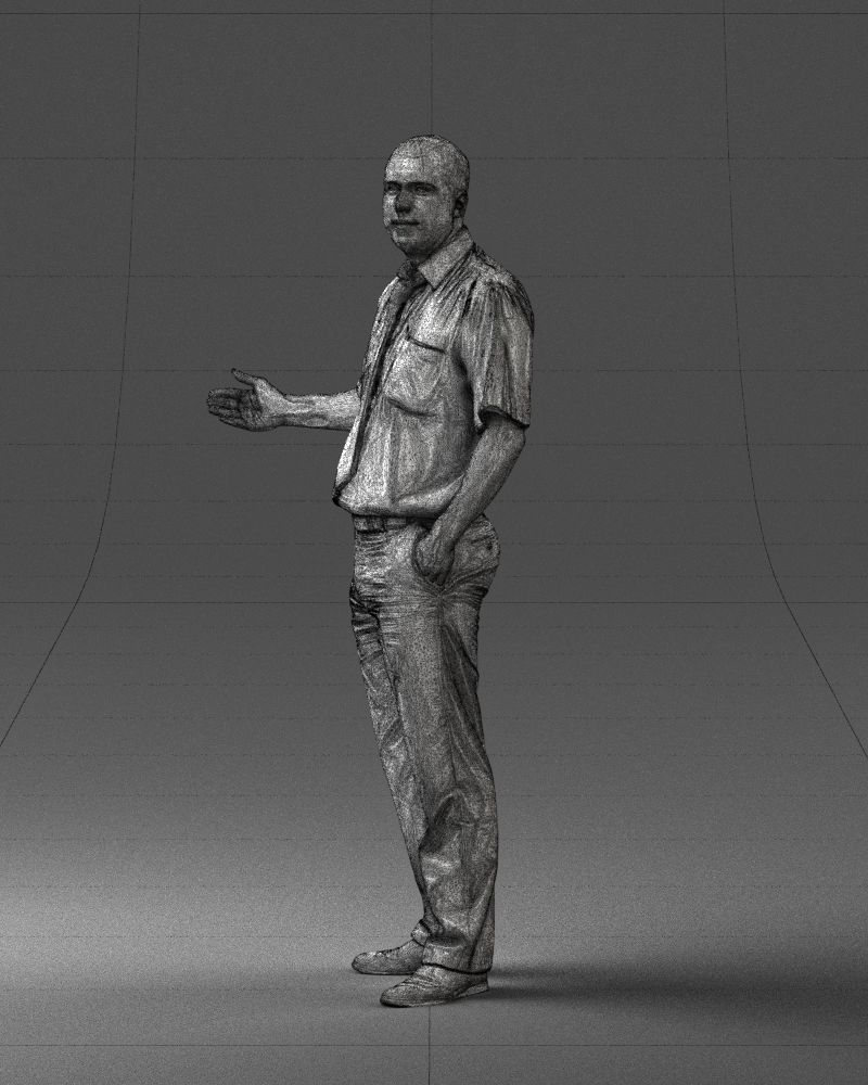 Male consultant in a blue shirt 0245 3DP 3D print model_31