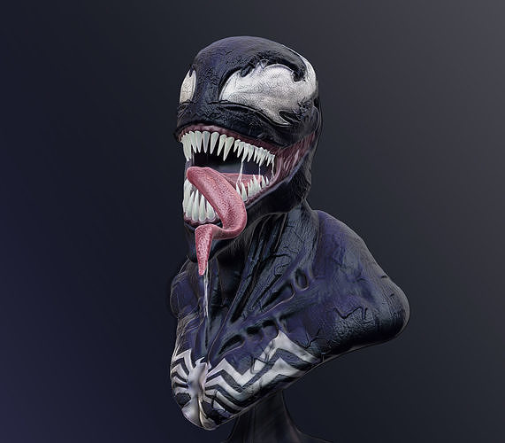 Venom 3D print bust 3D print model
