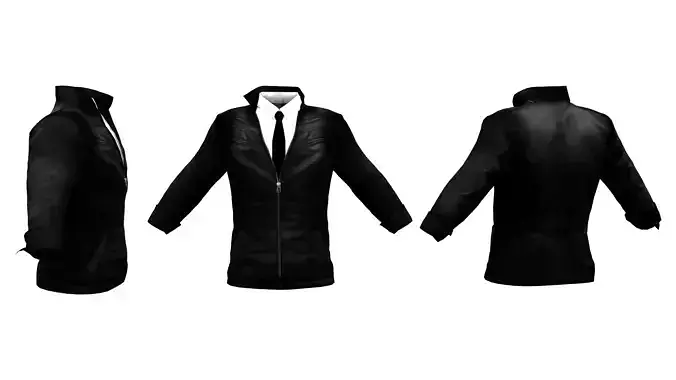 Male Slim Jacket with Tie And Shirt