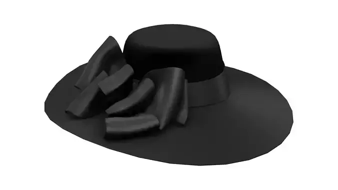 Beverly Hill Stepmom Hat Low-poly 3D model