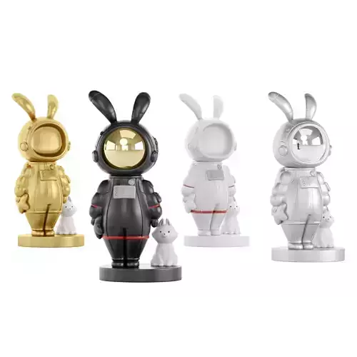 Creative Astronaut With Cat Decor