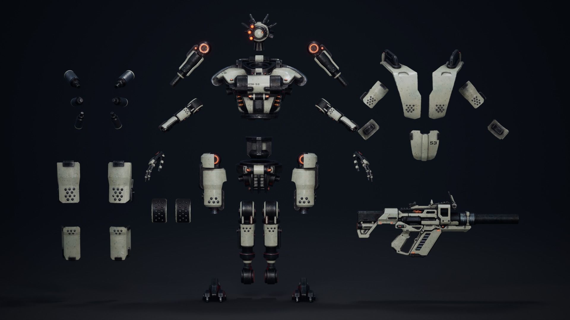 Etasphera53 apocalypse weapon Low-poly 3D model_22