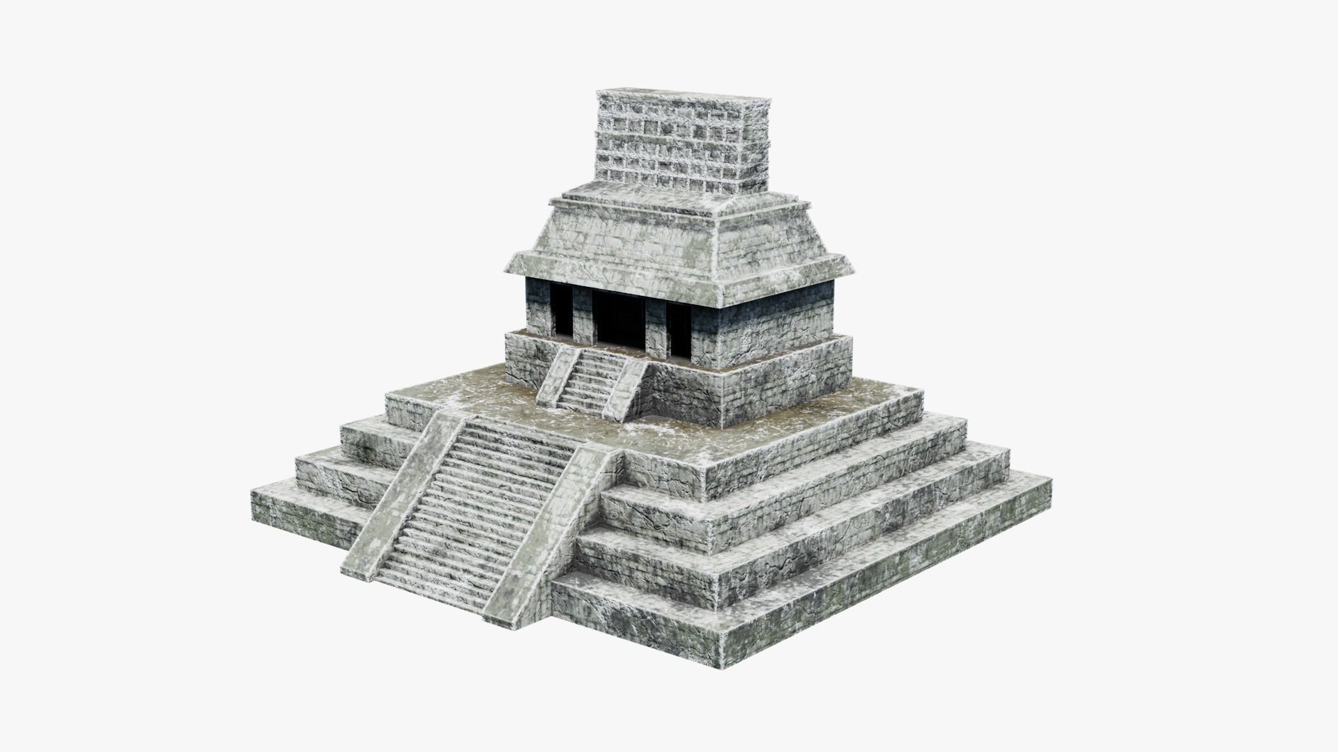 Mayan - Aztec Collection Low-poly 3D model_33