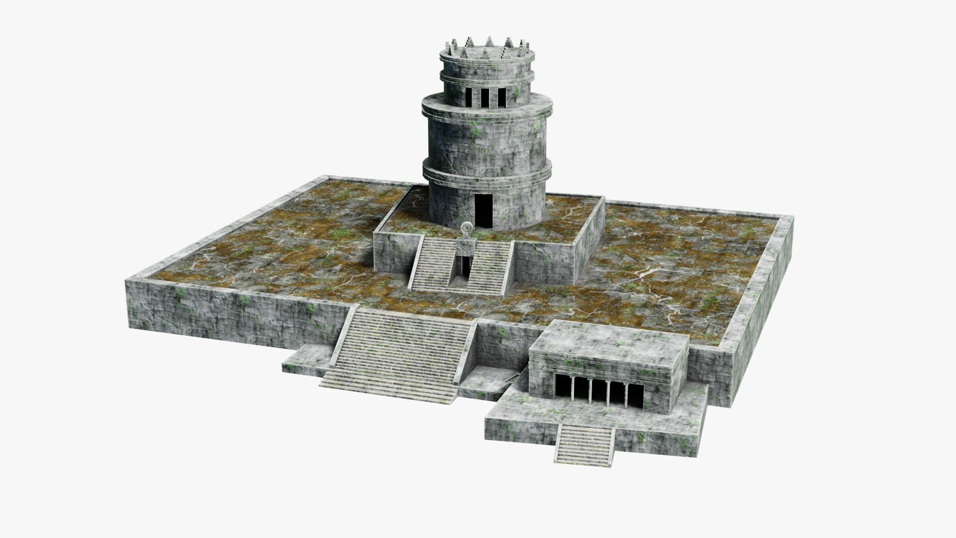 Mayan - Aztec Collection Low-poly 3D model_18