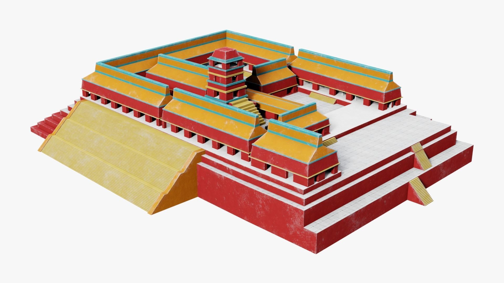 Mayan - Aztec Collection Low-poly 3D model_37