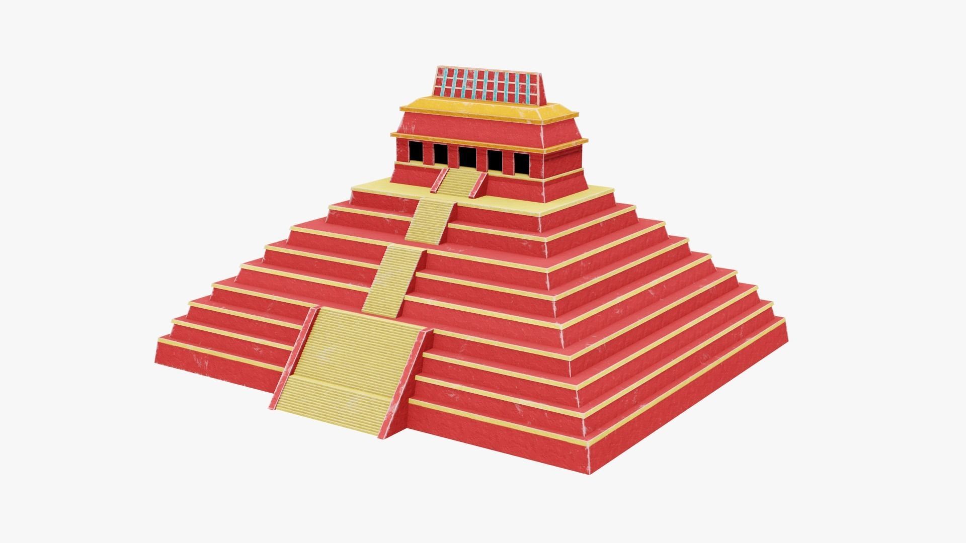 Mayan - Aztec Collection Low-poly 3D model_31