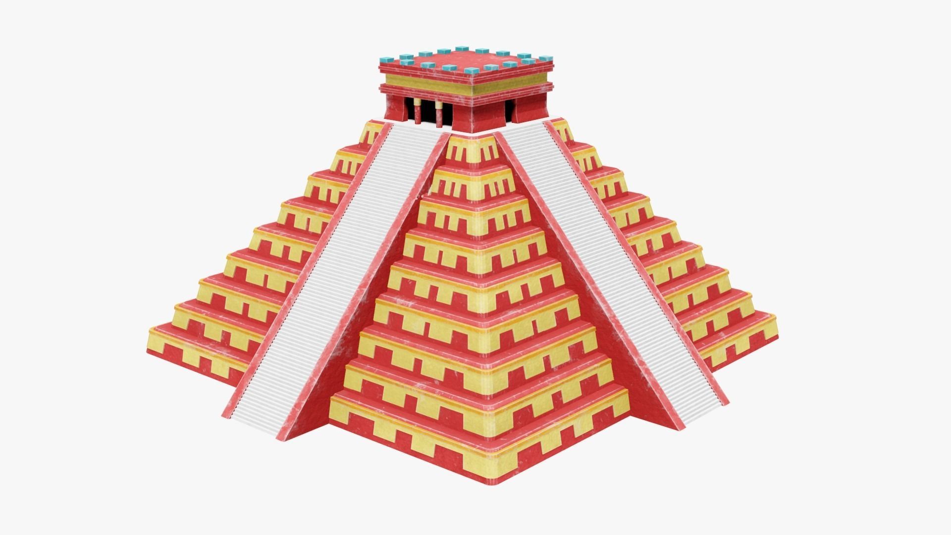 Mayan - Aztec Collection Low-poly 3D model_49