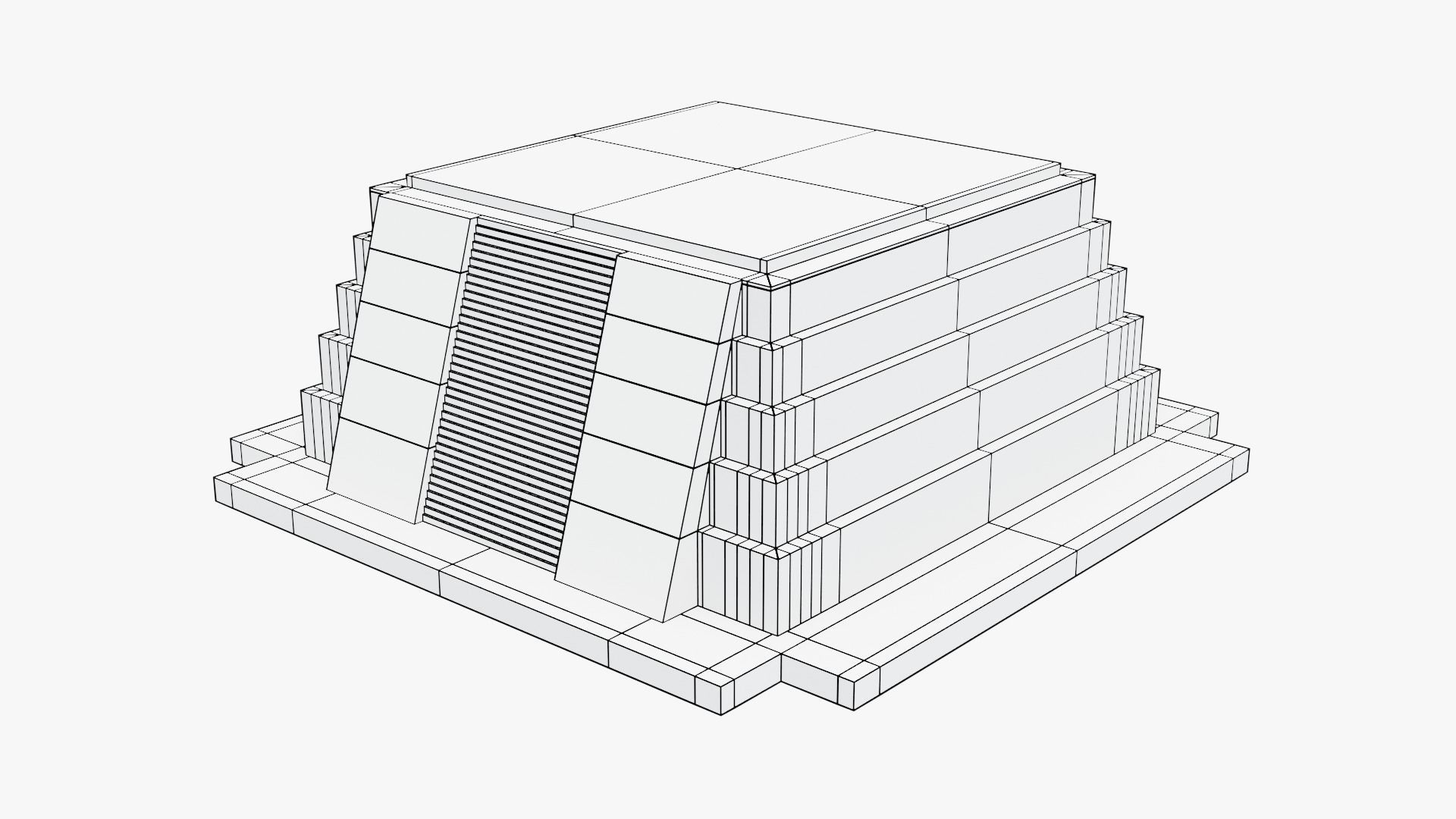 Mayan - Aztec Collection Low-poly 3D model_29