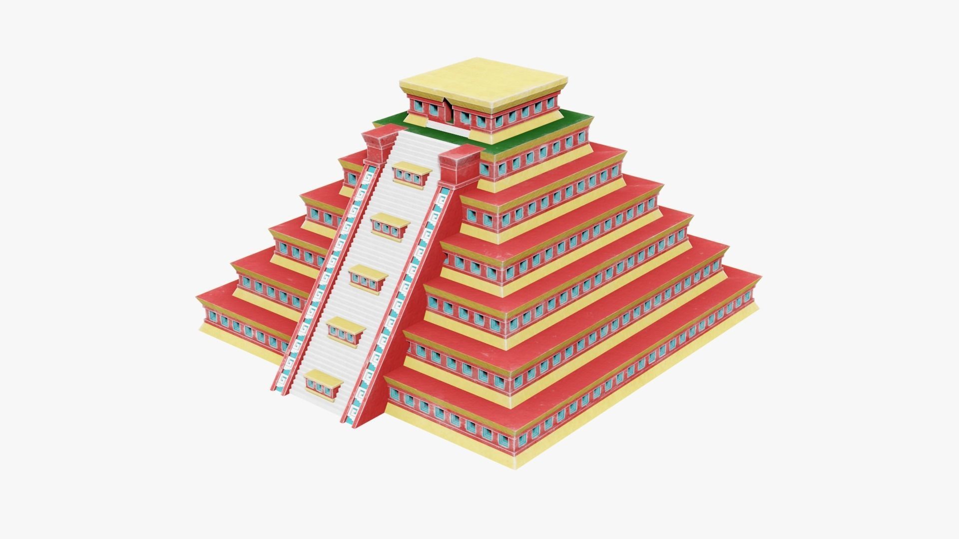 Mayan - Aztec Collection Low-poly 3D model_25