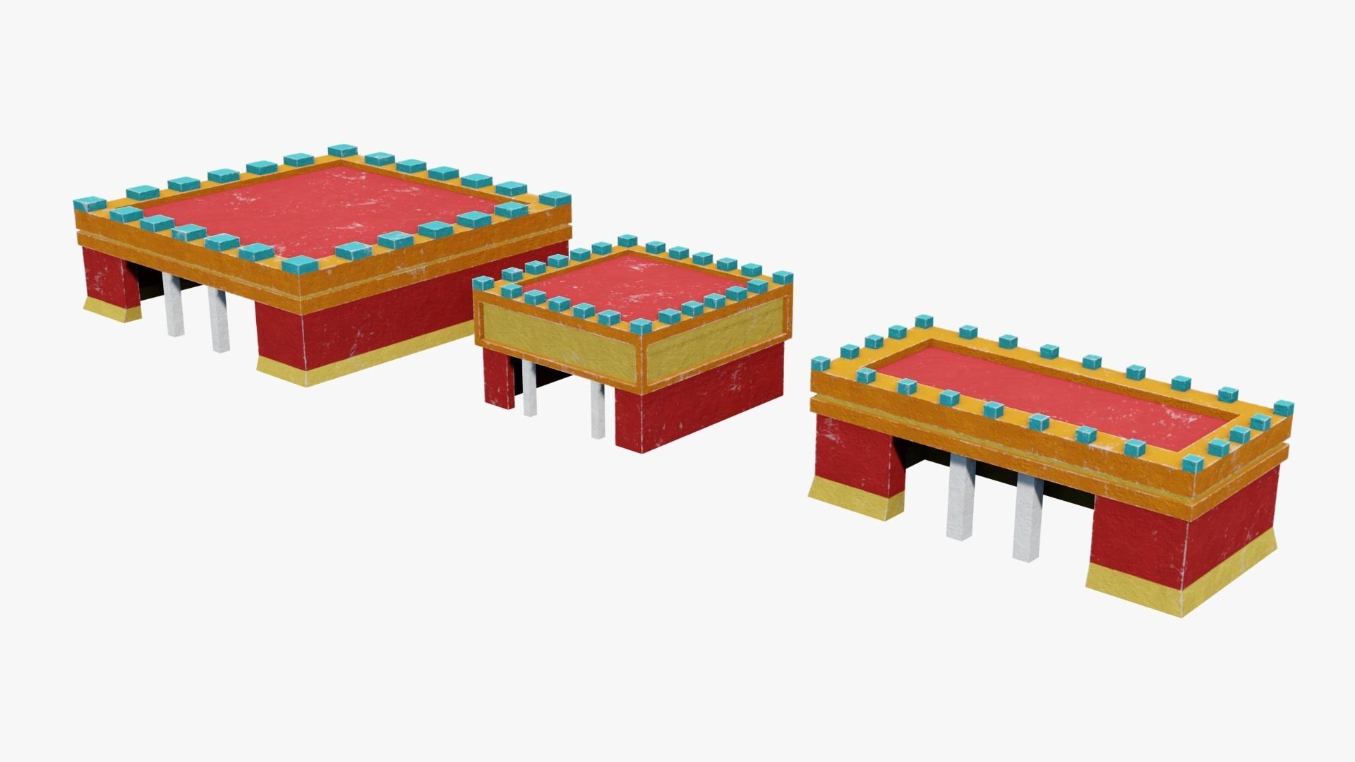 Mayan - Aztec Collection Low-poly 3D model_43