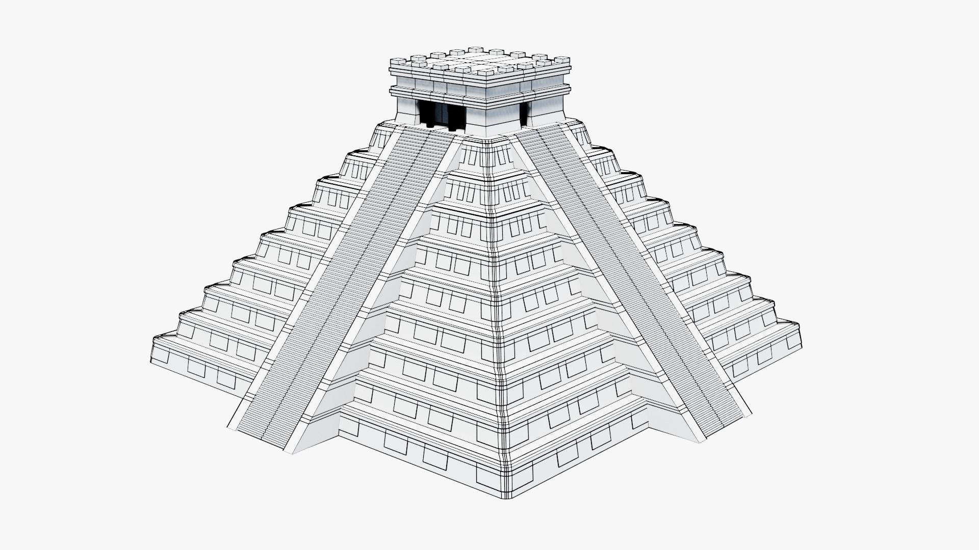 Mayan - Aztec Collection Low-poly 3D model_50