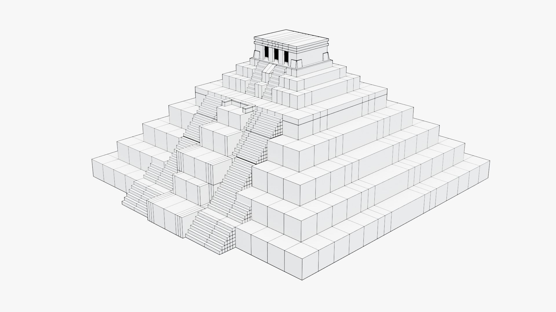 Mayan - Aztec Collection Low-poly 3D model_65