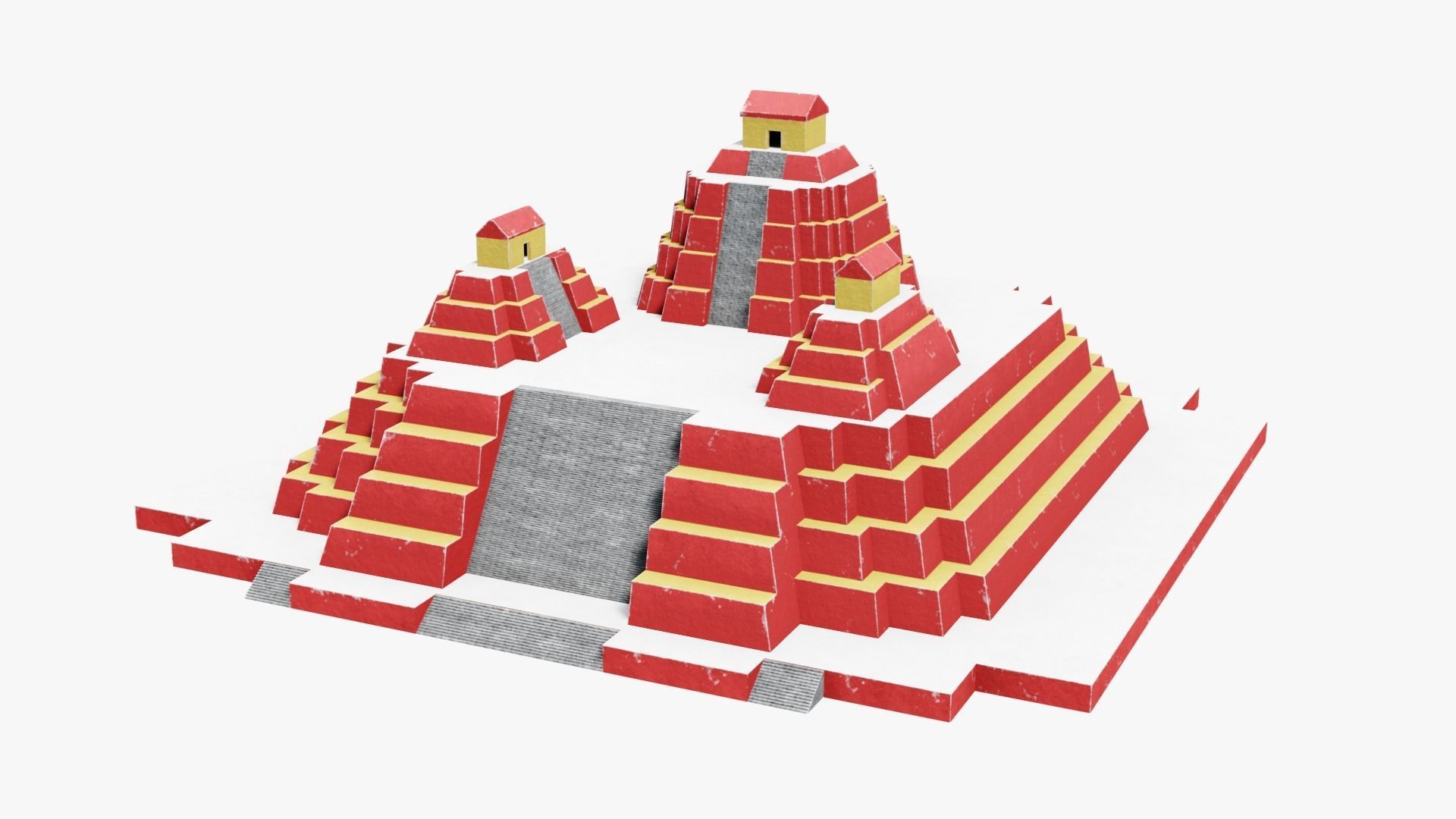 Mayan - Aztec Collection Low-poly 3D model_22