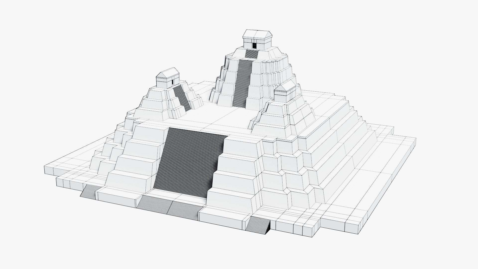 Mayan - Aztec Collection Low-poly 3D model_23