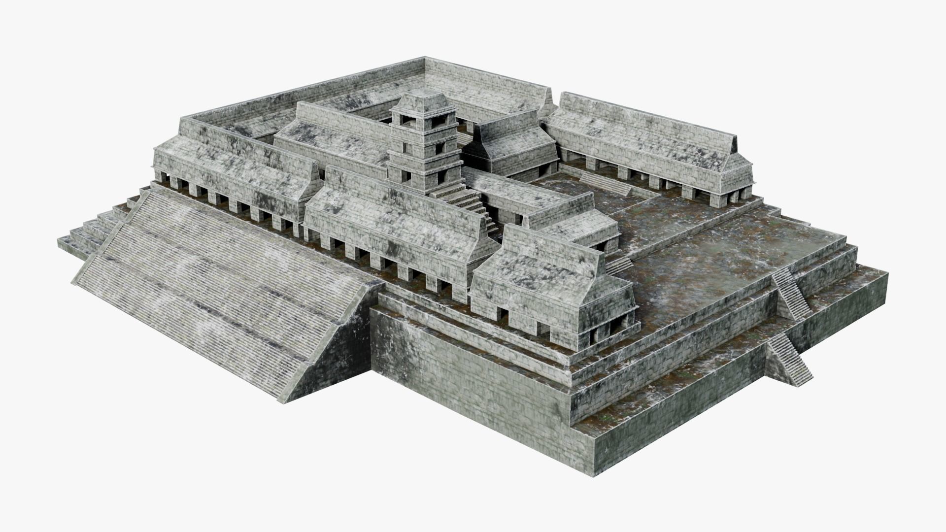 Mayan - Aztec Collection Low-poly 3D model_36