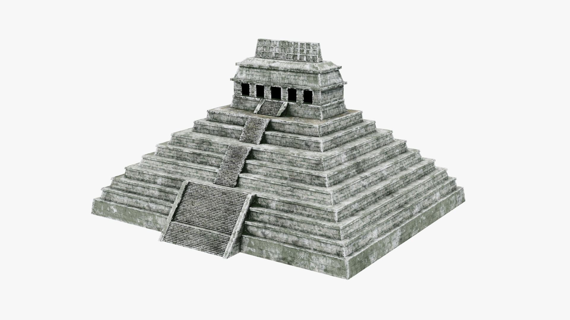 Mayan - Aztec Collection Low-poly 3D model_30