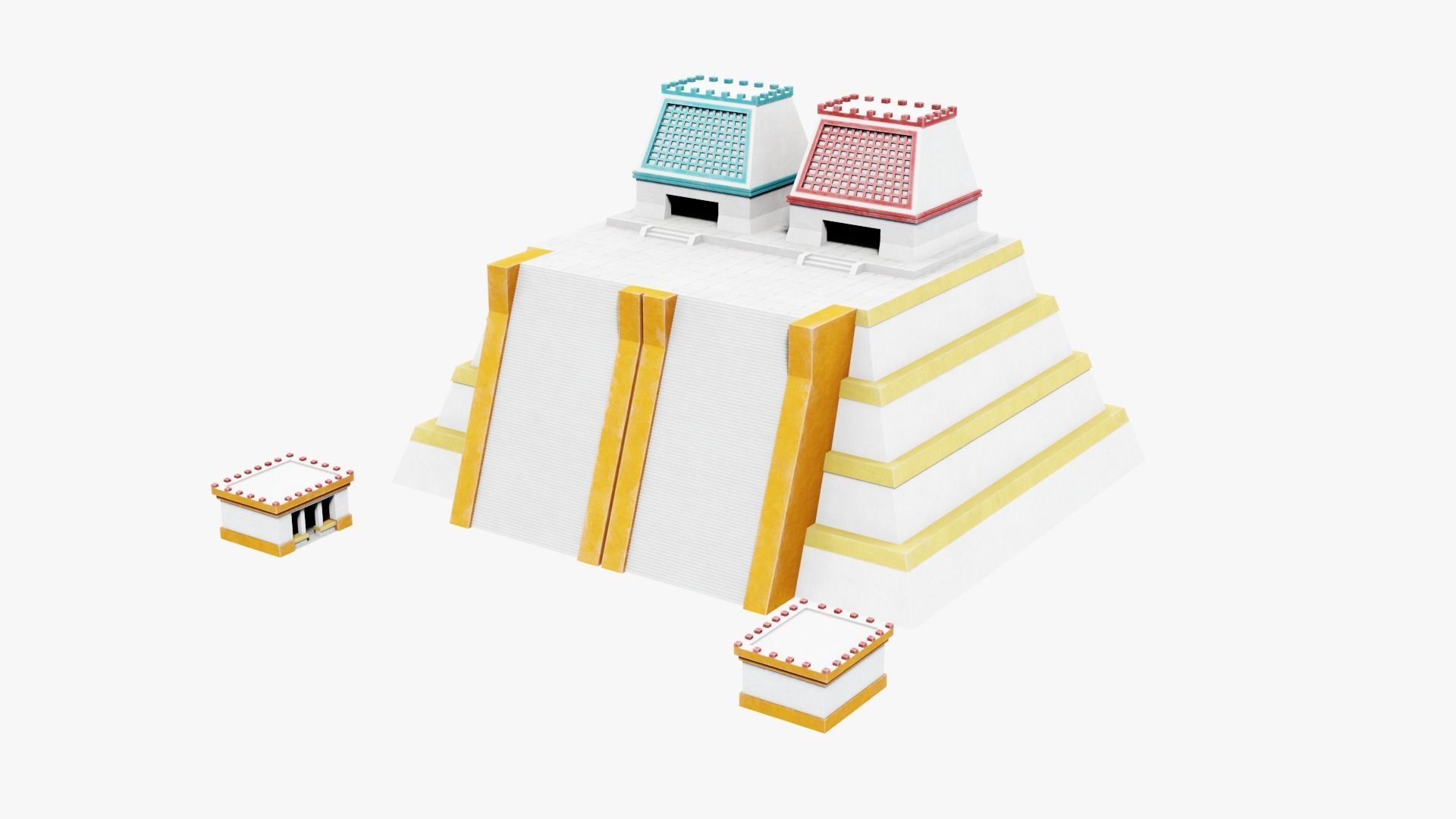 Mayan - Aztec Collection Low-poly 3D model_58