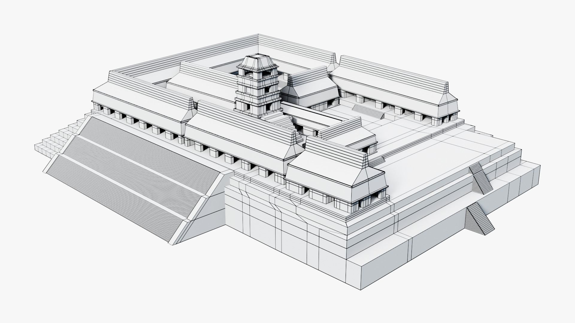 Mayan - Aztec Collection Low-poly 3D model_38