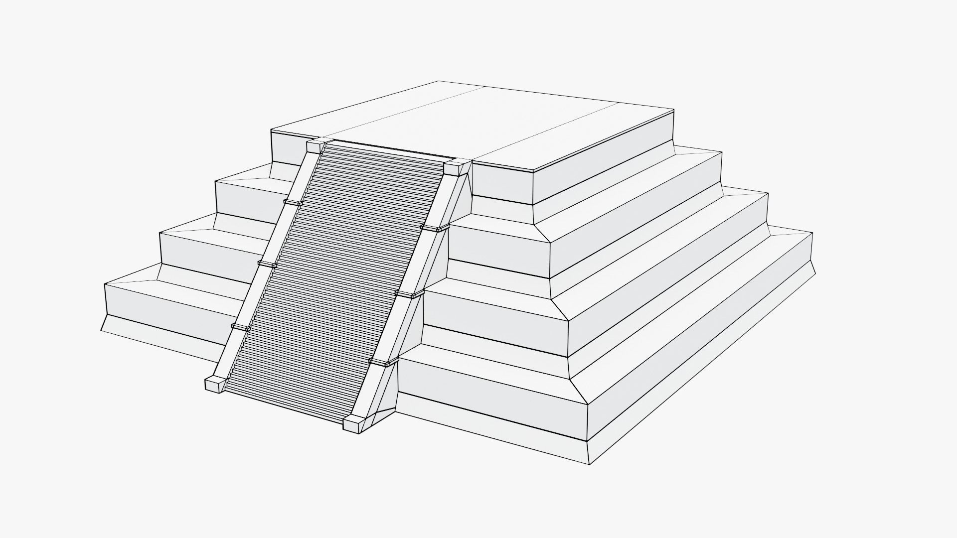 Mayan - Aztec Collection Low-poly 3D model_92