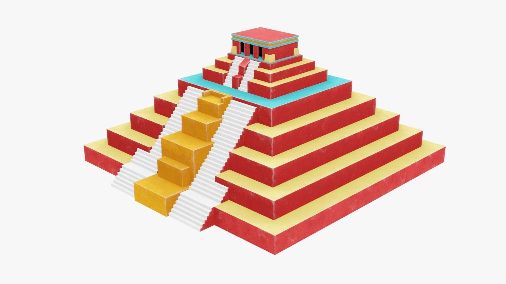 Mayan - Aztec Collection Low-poly 3D model_64