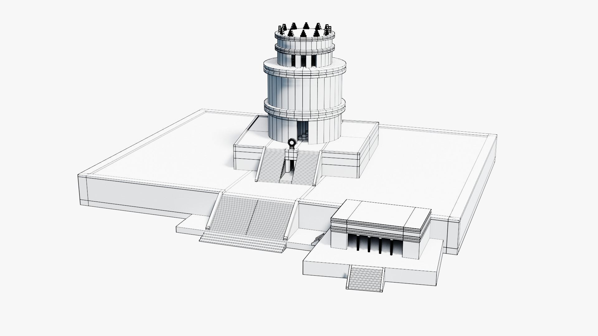 Mayan - Aztec Collection Low-poly 3D model_20