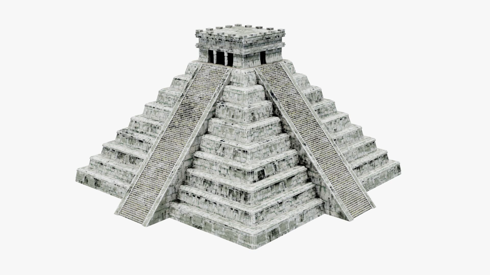 Mayan - Aztec Collection Low-poly 3D model_48