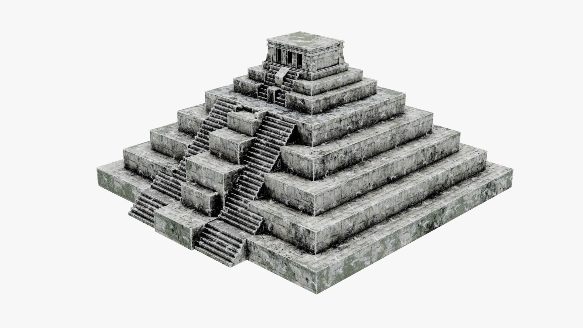 Mayan - Aztec Collection Low-poly 3D model_63