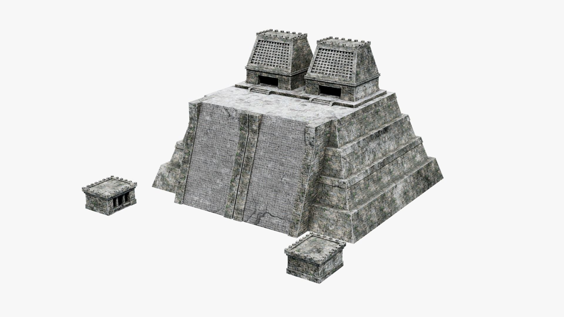 Mayan - Aztec Collection Low-poly 3D model_57