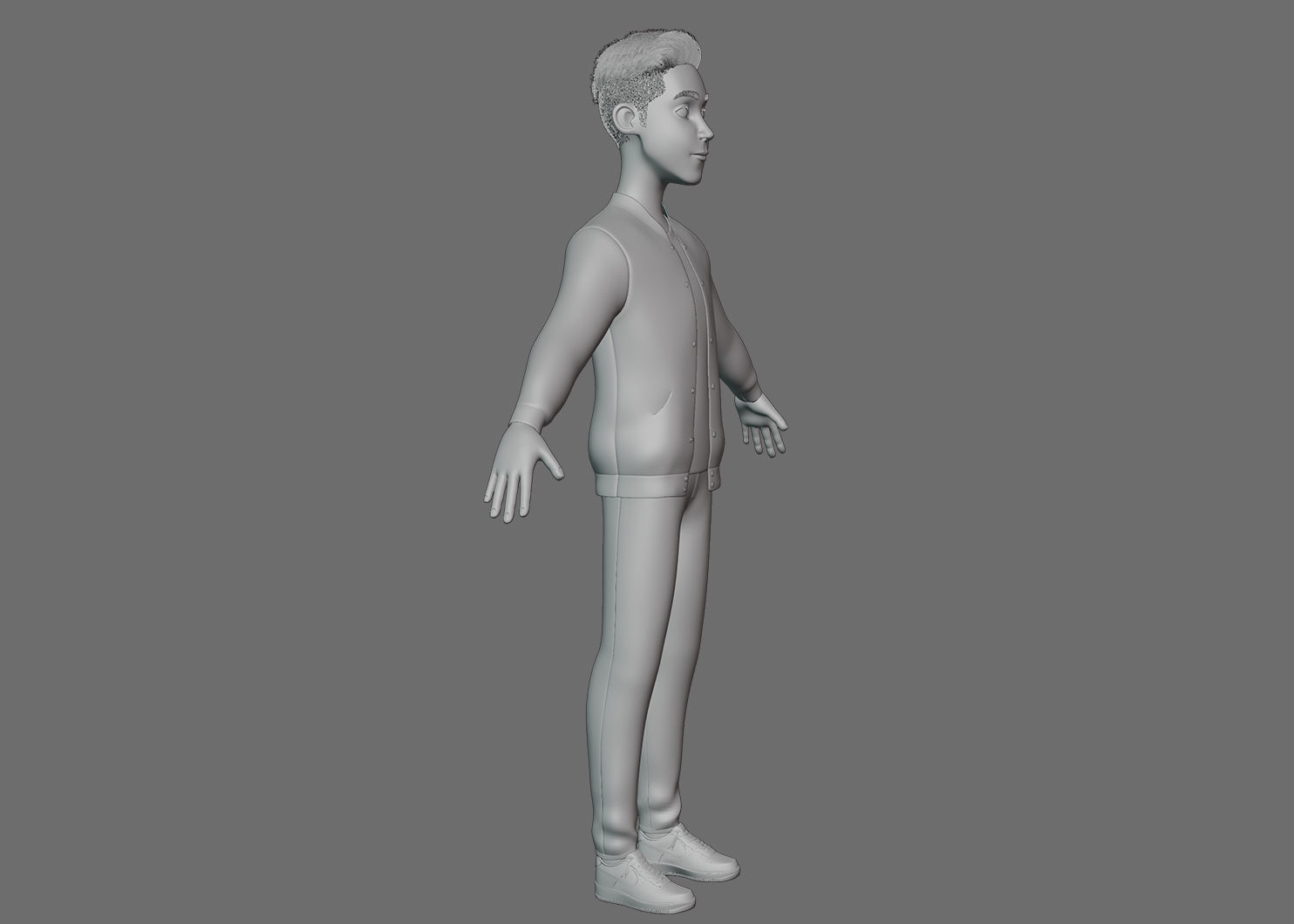 Stylized Boy Rigged 3D model_25