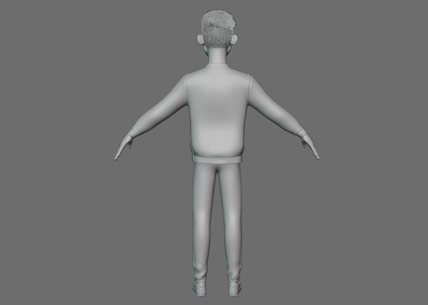 Stylized Boy Rigged 3D model_21