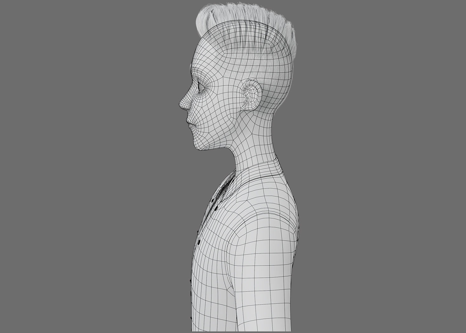 Stylized Boy Rigged 3D model_28