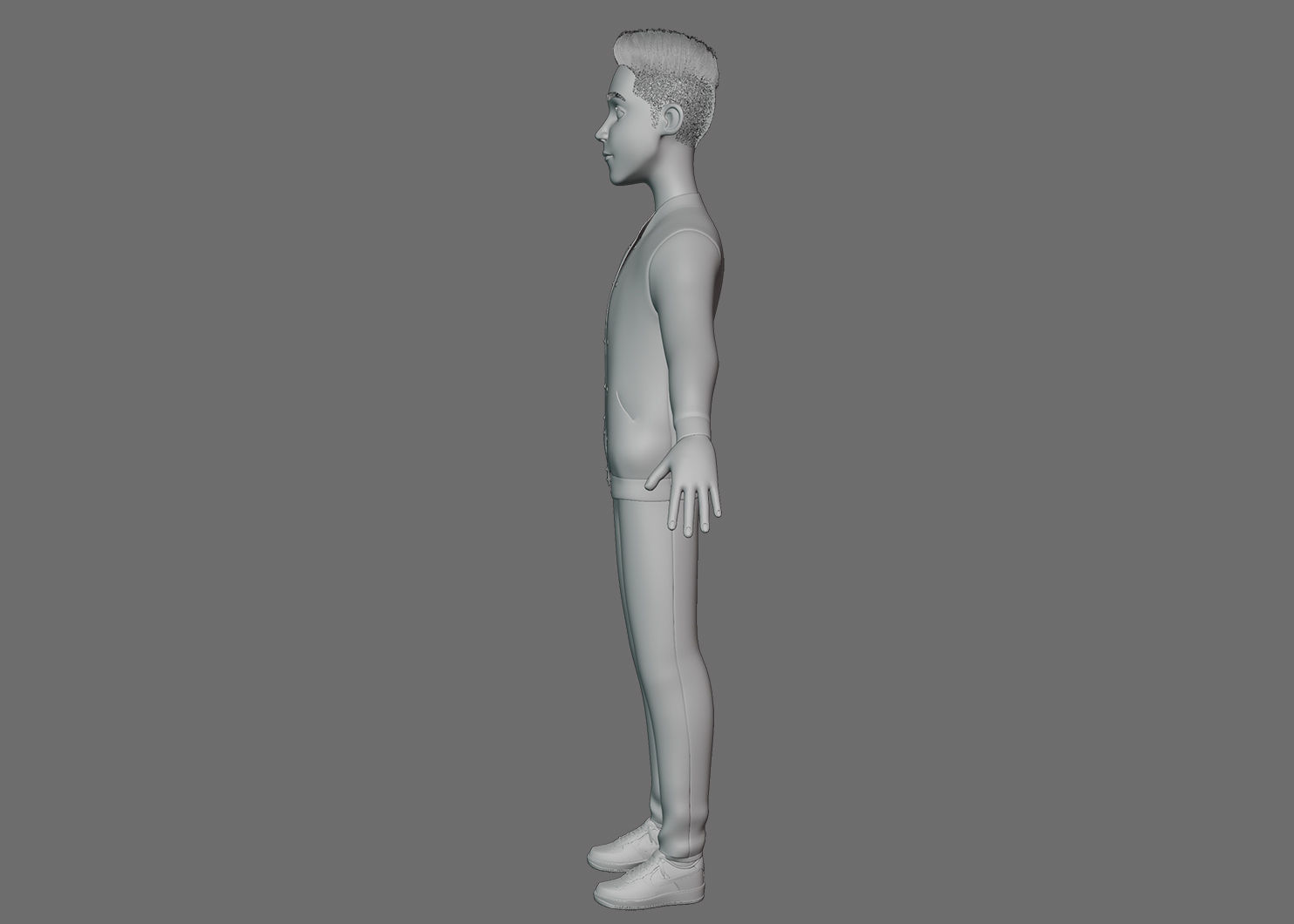 Stylized Boy Rigged 3D model_22