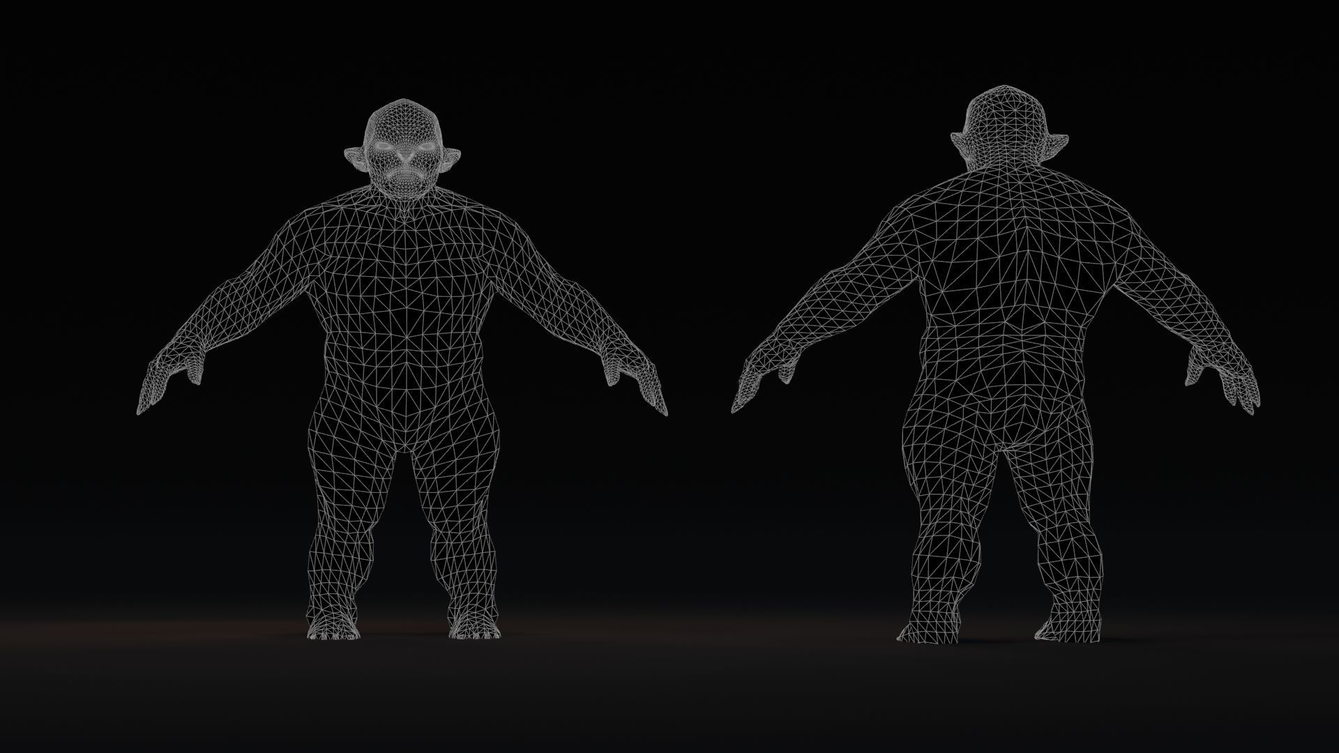 Small Goblin Low-poly 3D model_13