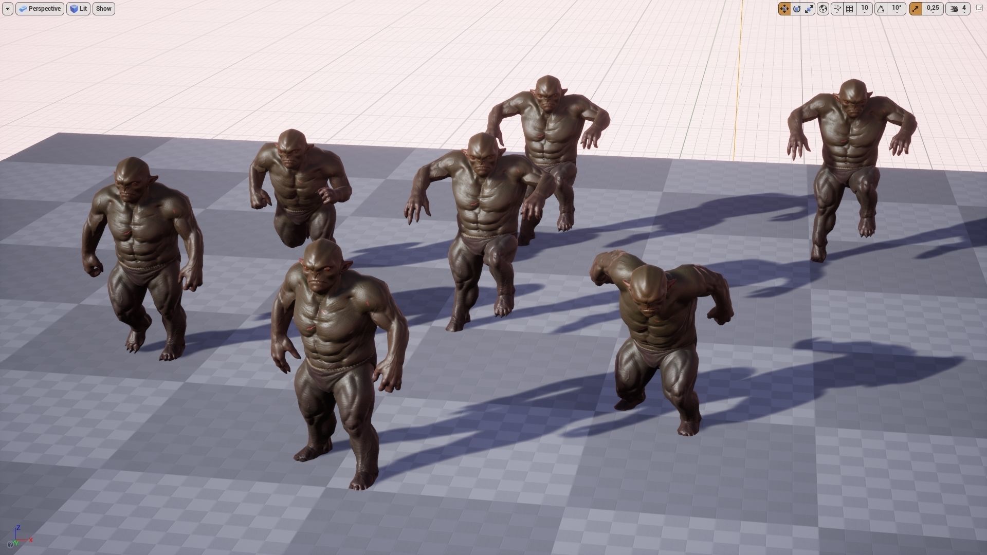 Small Goblin Low-poly 3D model_5