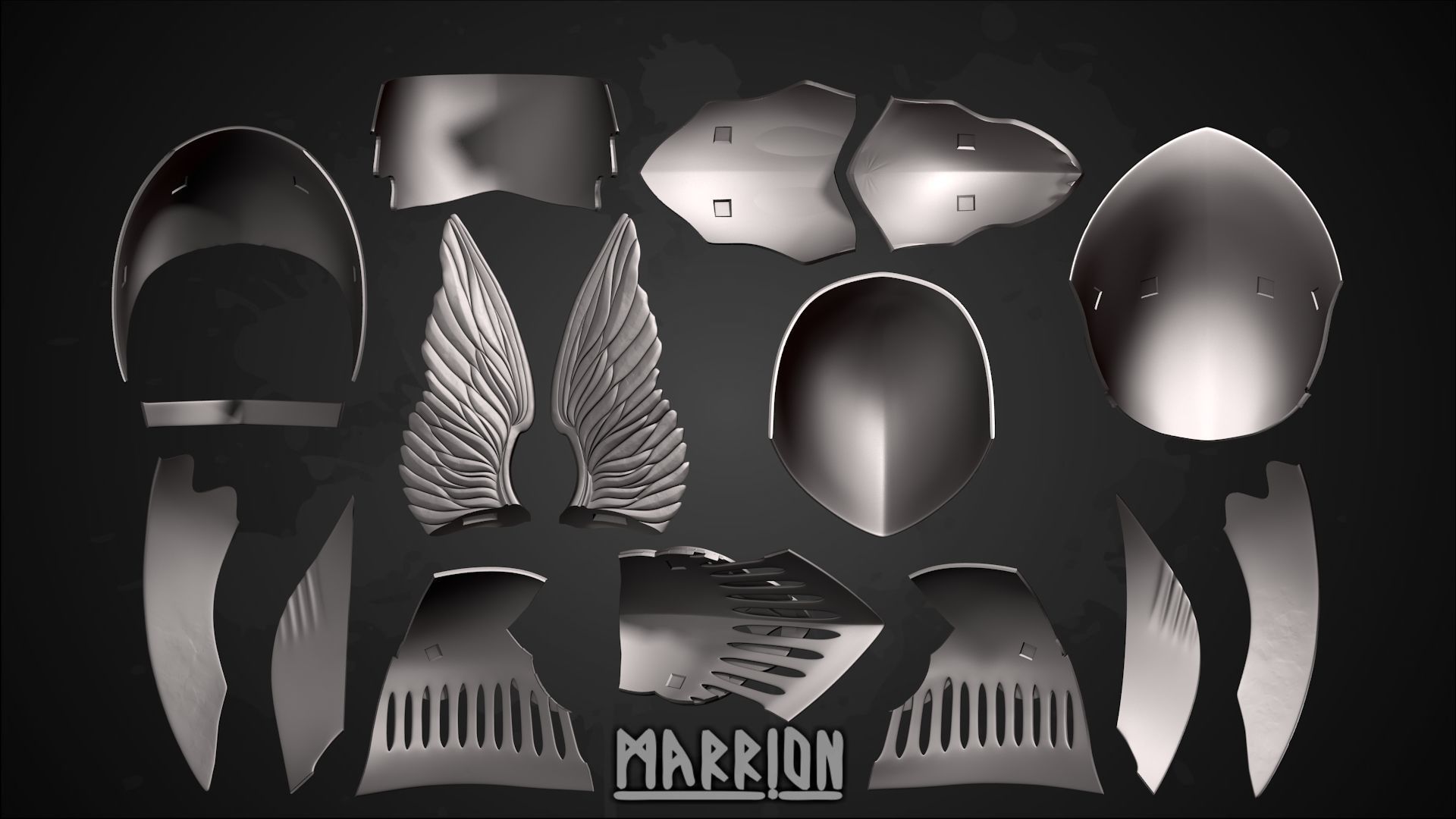 Malenia Winged Helmet Elden Ring 3D print model_7