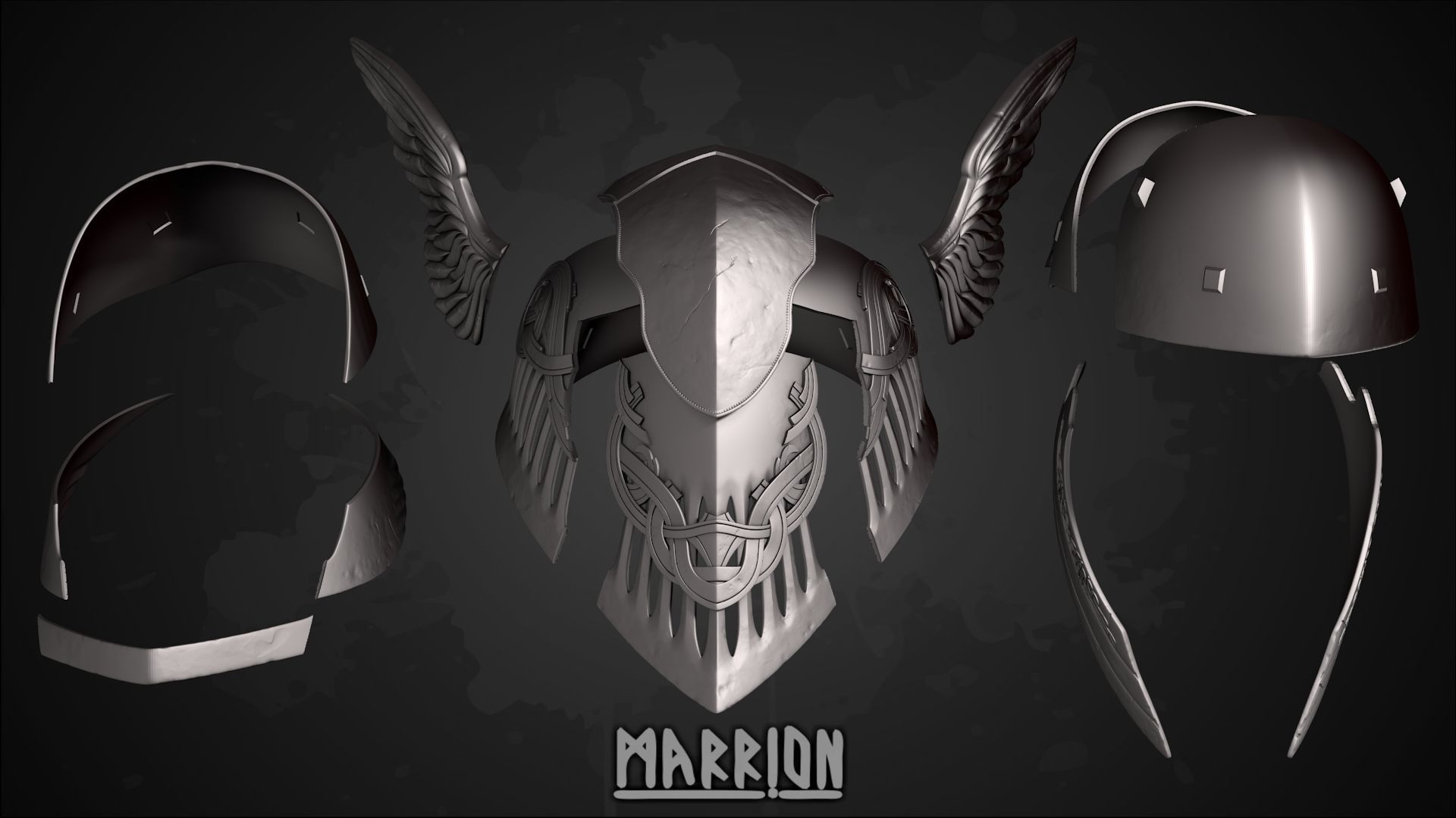 Malenia Winged Helmet Elden Ring 3D print model_5