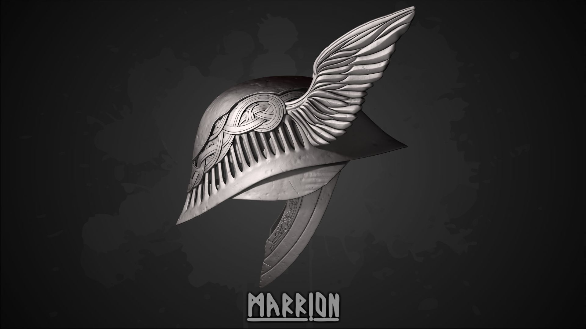 Malenia Winged Helmet Elden Ring 3D print model_1
