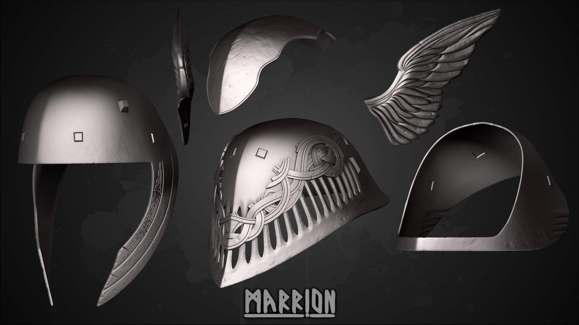 Malenia Winged Helmet Elden Ring 3D print model_4