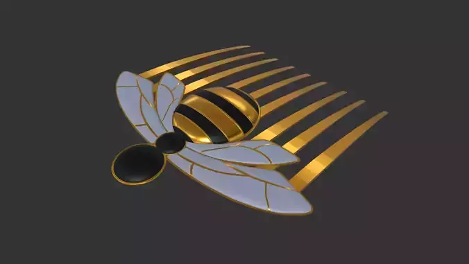 Miraculous Ladybug - Bee Hair Comb 3D print model