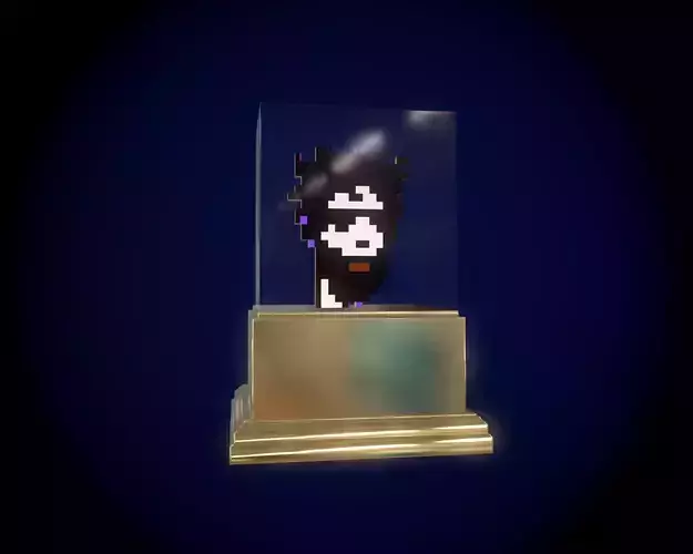 Gold Punk Low-poly 3D model
